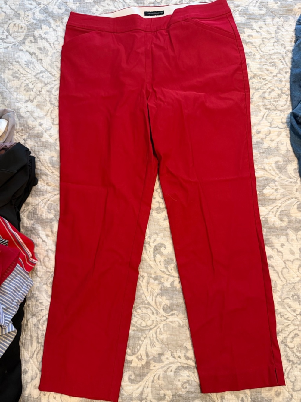 Counterparts Red Straight-Leg Trousers